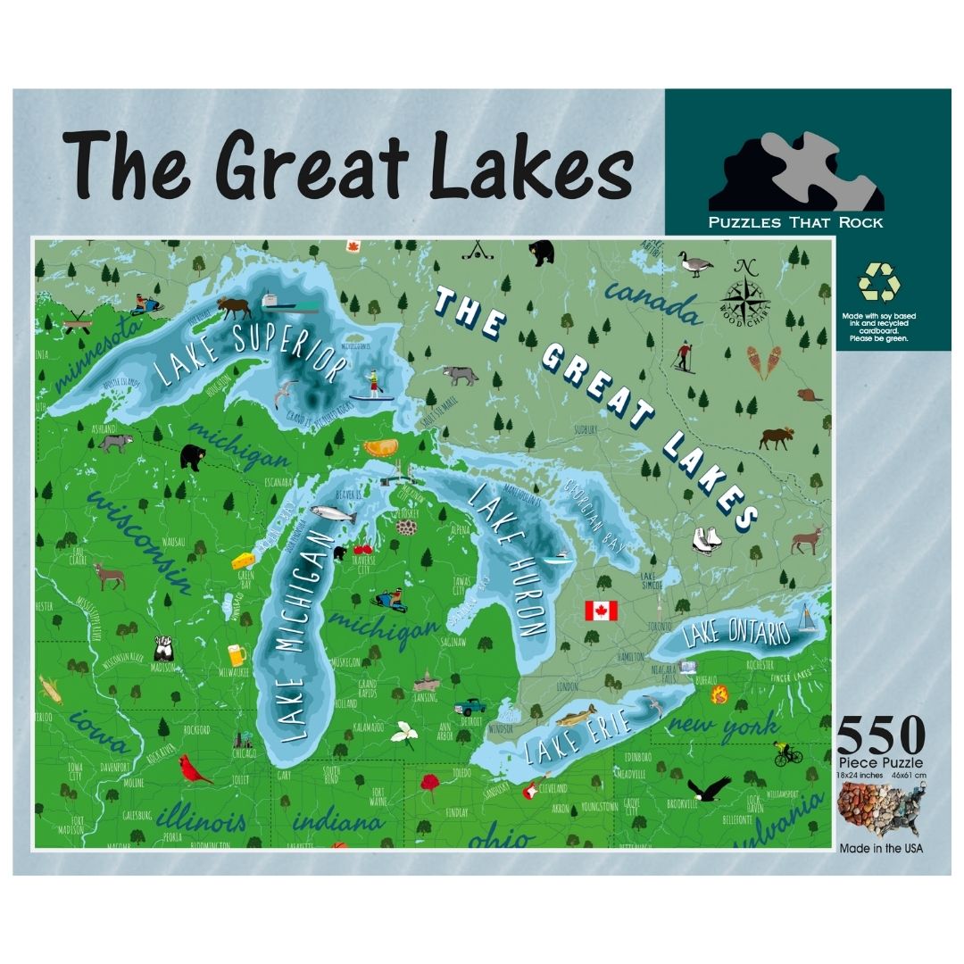 The Great Lakes 550 Piece Puzzle
