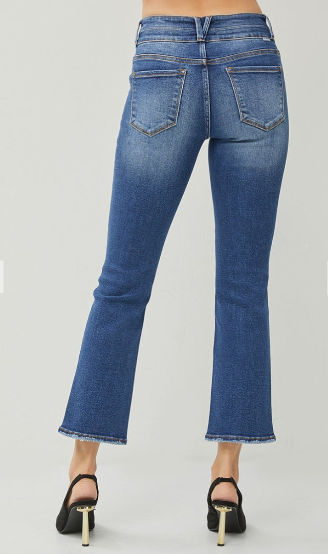 High-Rise Slim Straight Jeans