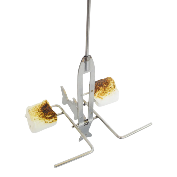 Firebuggz Fire Fishing Pole, Wood Handle | Campfire