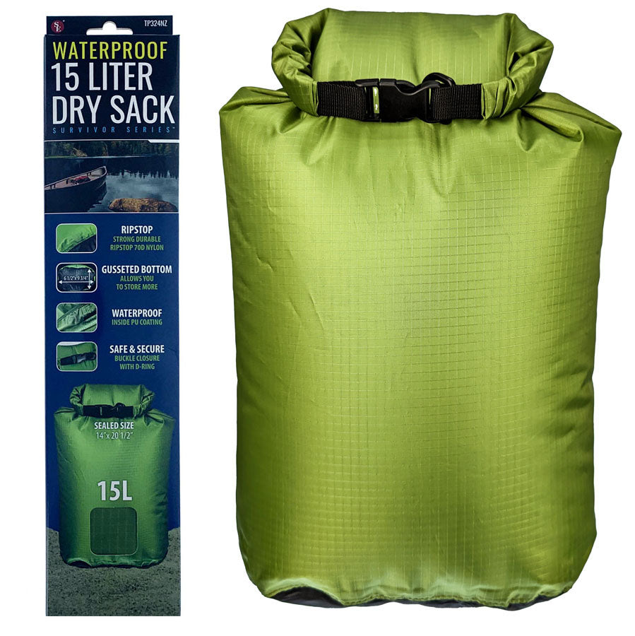 15L Dry Sack w/ Gusseted Bottom