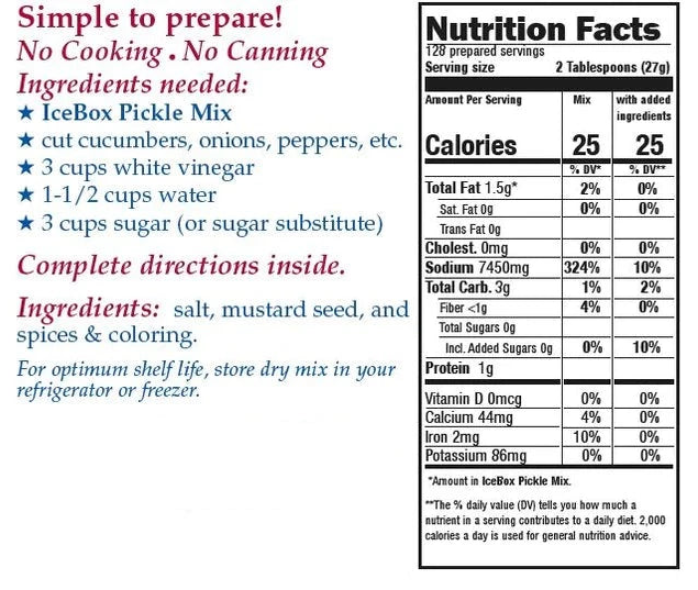 Bread & Butter Icebox Pickle Mix