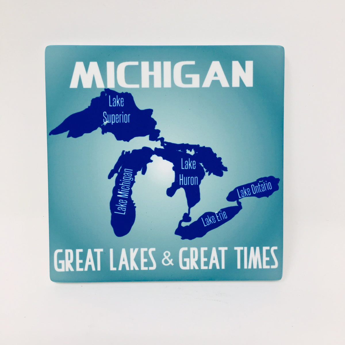 Ceramic Michigan Coaster