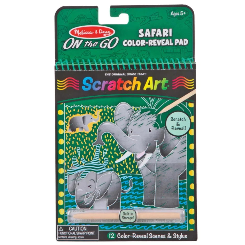 On The Go Scratch Art Color-Reveal Pad
