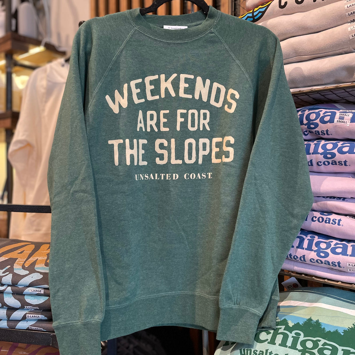UC Weekends Are For The Slopes Crew Sweatshirt