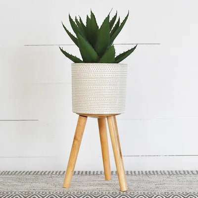 15&quot; Boho Footed Planter