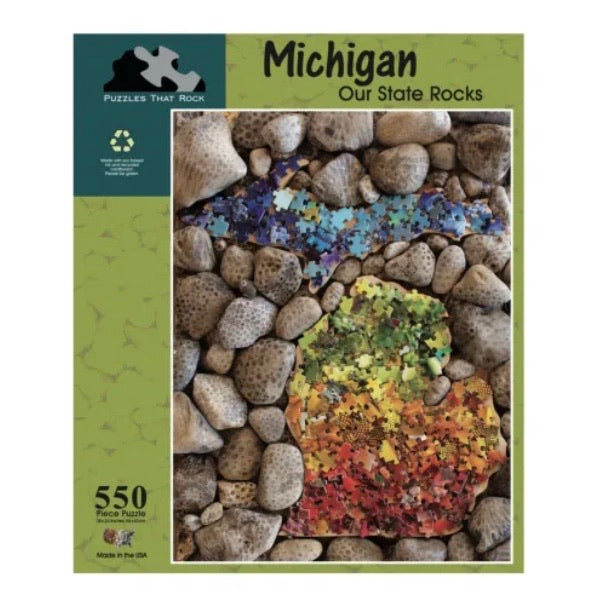 Michigan Our State Rocks 550 pc Puzzle