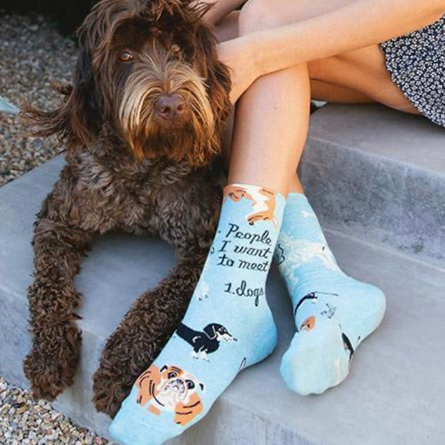 People I Want To Meet Dogs Women&#39;s Socks