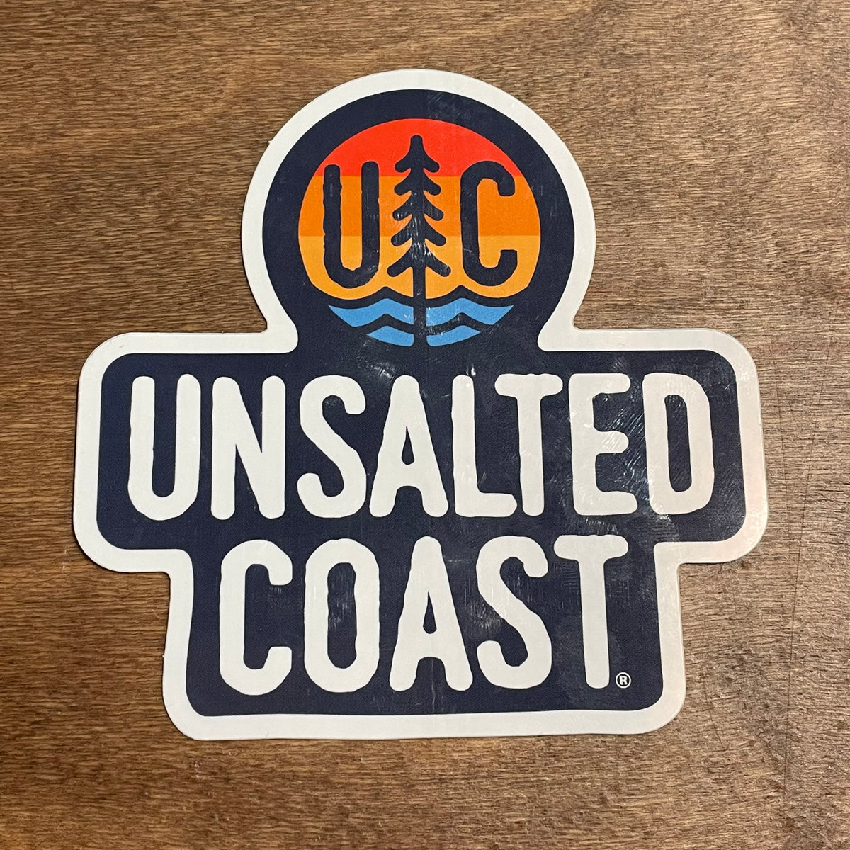 UC Unsalted Coast Logo Sticker