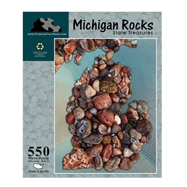 Michigan Rocks State Treasures 550 pc Puzzle