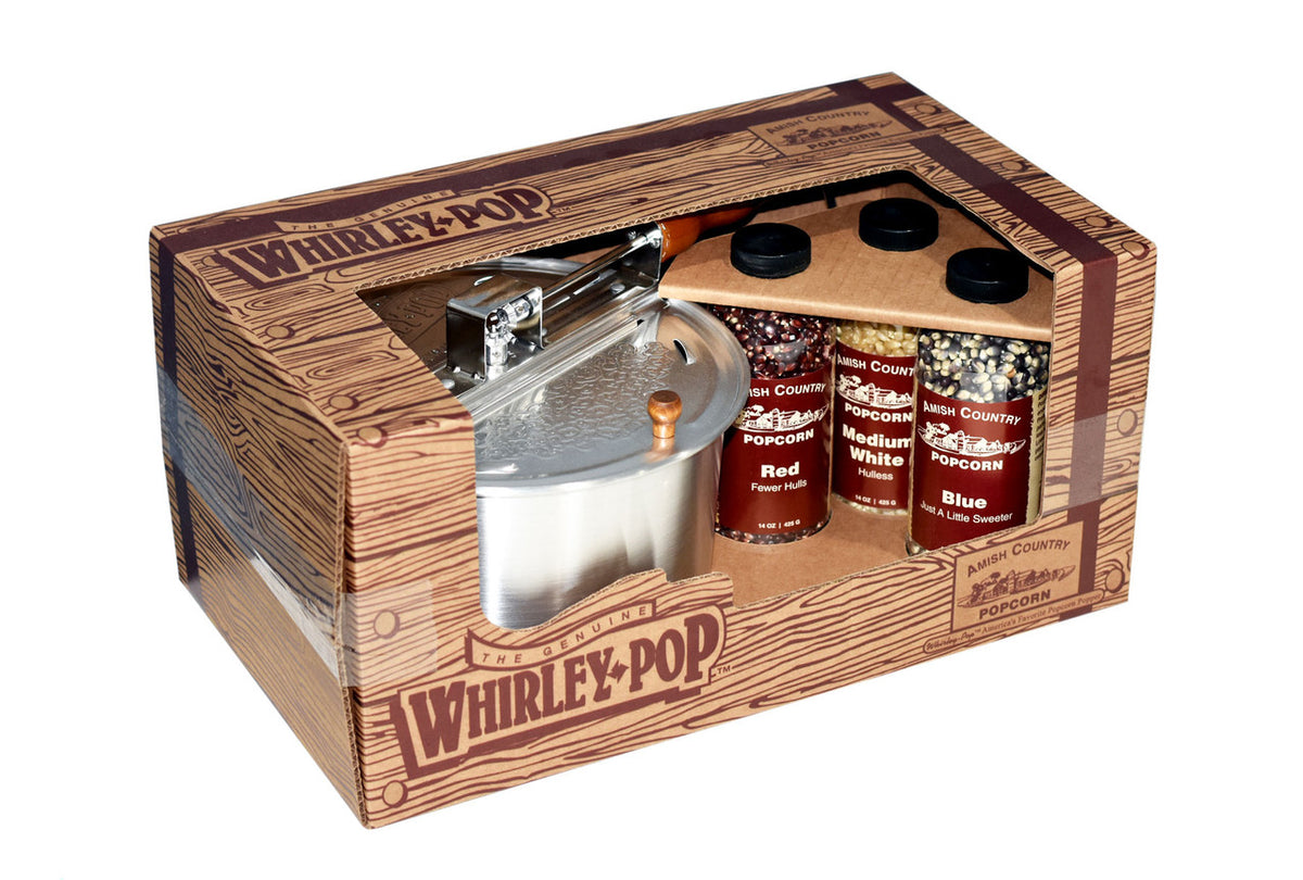 Whirley Pop Gift Set w/ 14oz Bottles