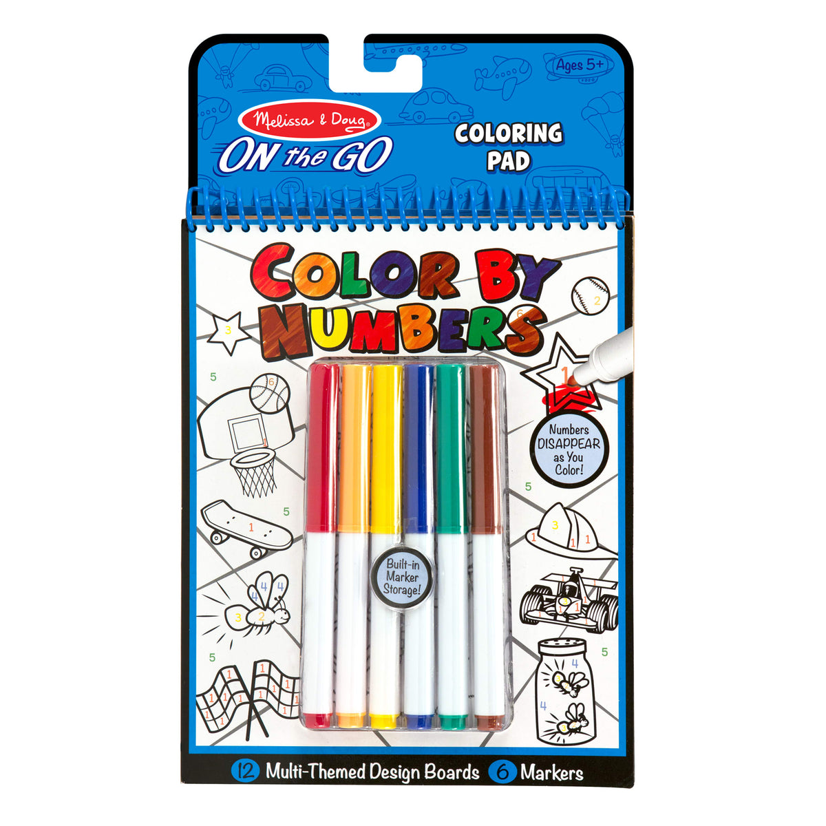 On The Go Color By Numbers Coloring Pad