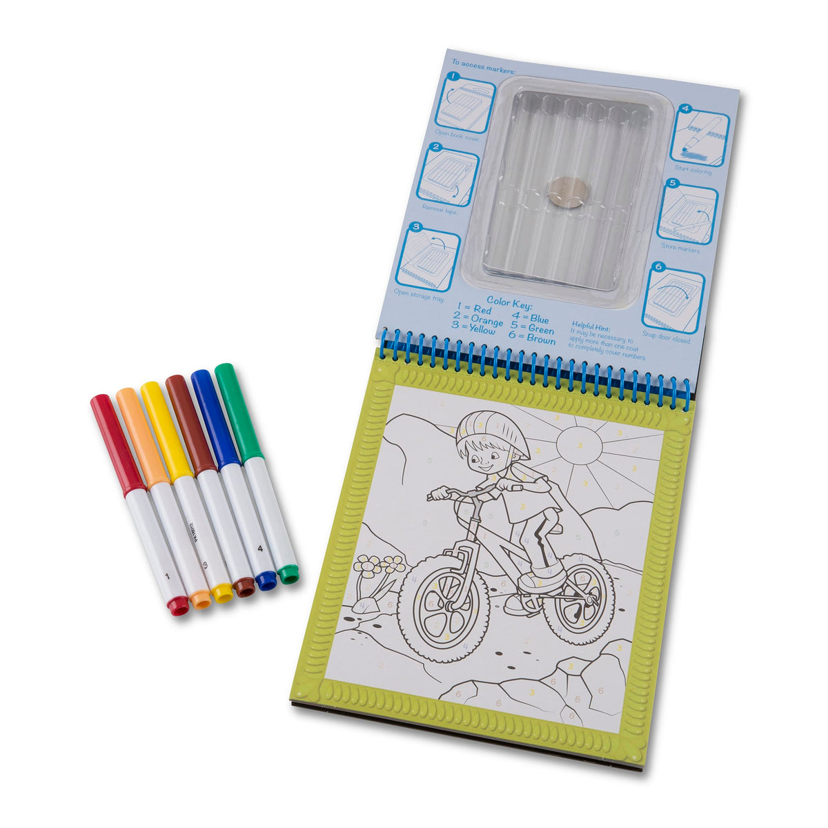 On The Go Color By Numbers Coloring Pad