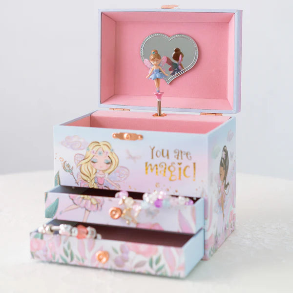 Fairy Musical Jewelry Box w/ 2 Drawers