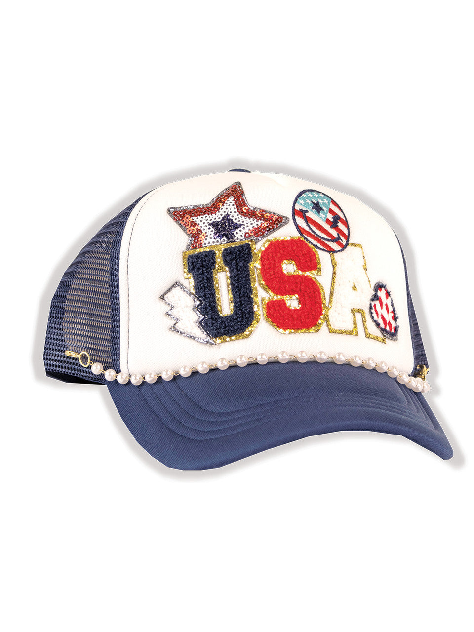 USA Patch Navy Ball Cap