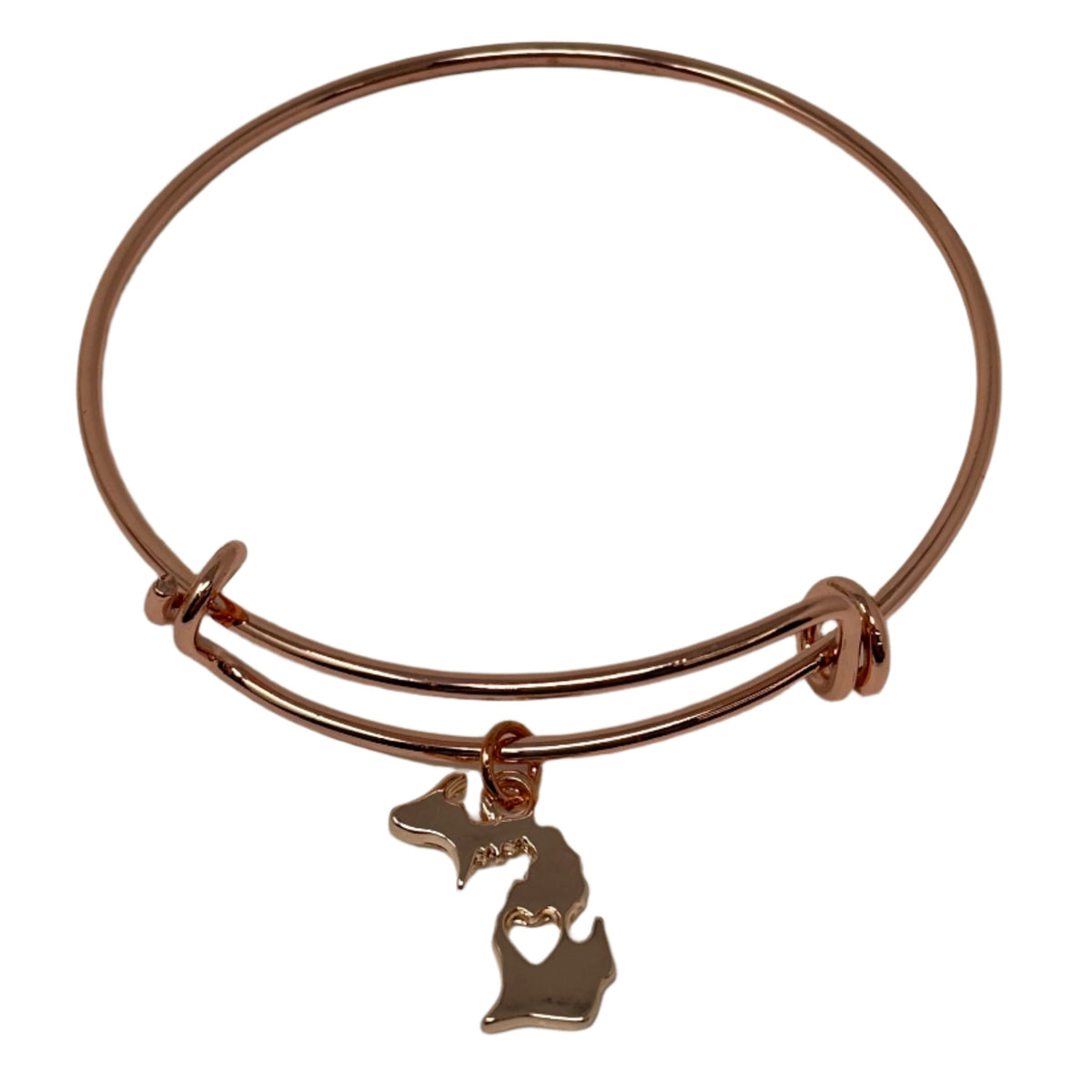 Michigan Heart Cutout Bracelet