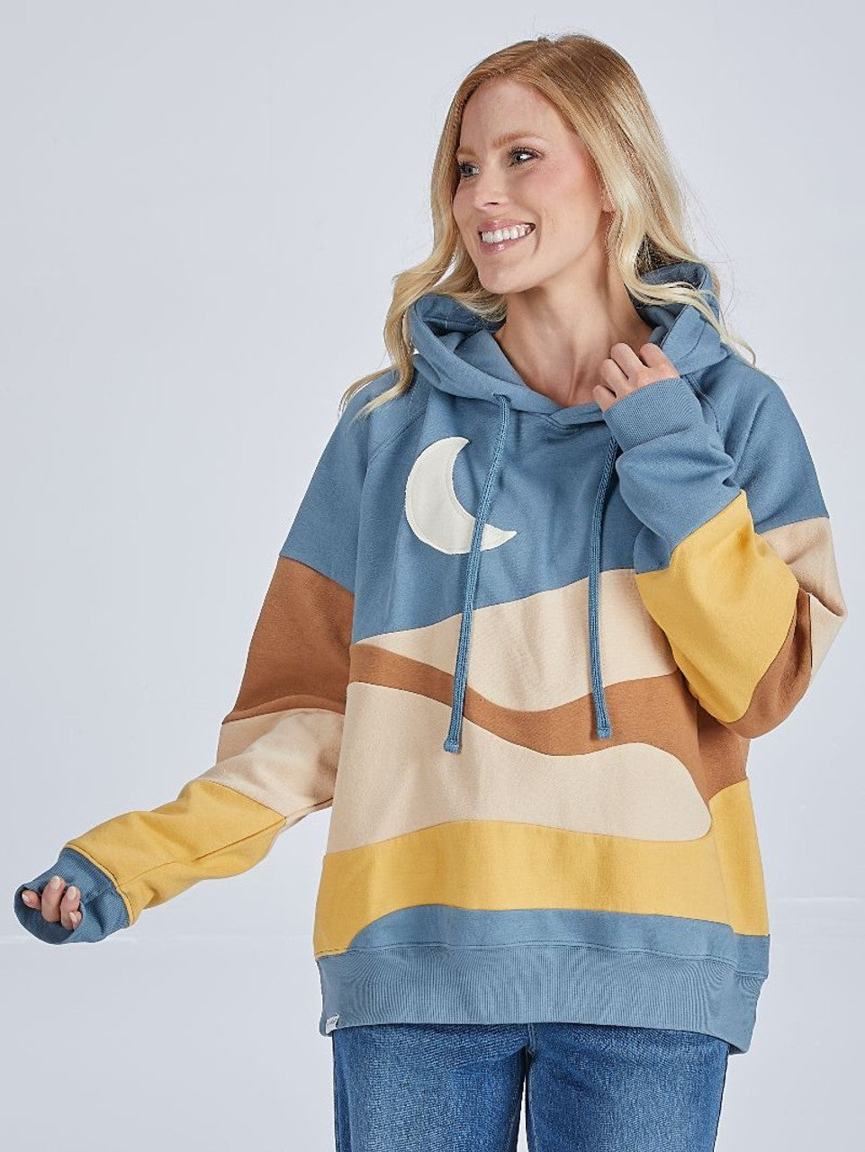 Patchwork Moon Hoodie