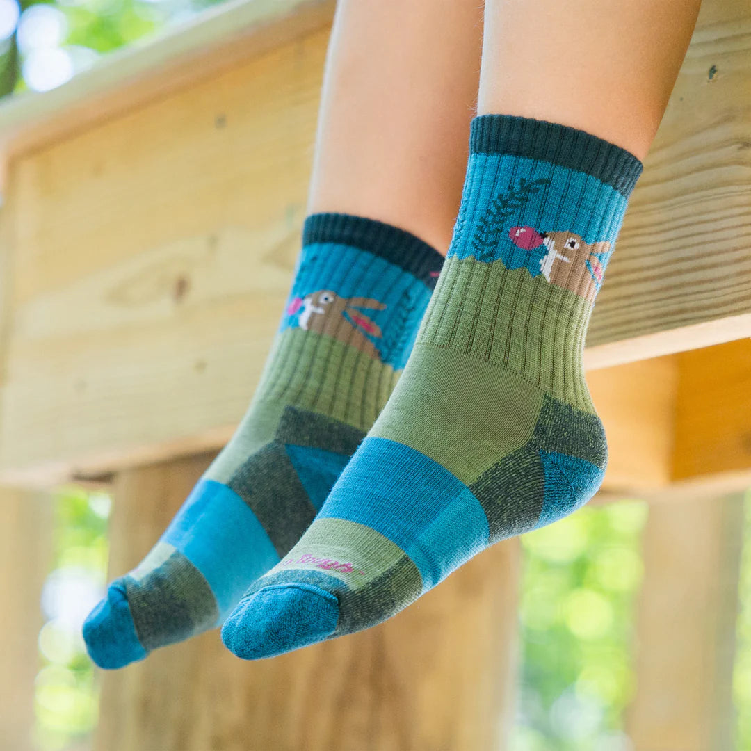 Kids Jr. Hike/Trek Bubble Bunny Micro Crew Cushioned Lightweight Hiking Socks