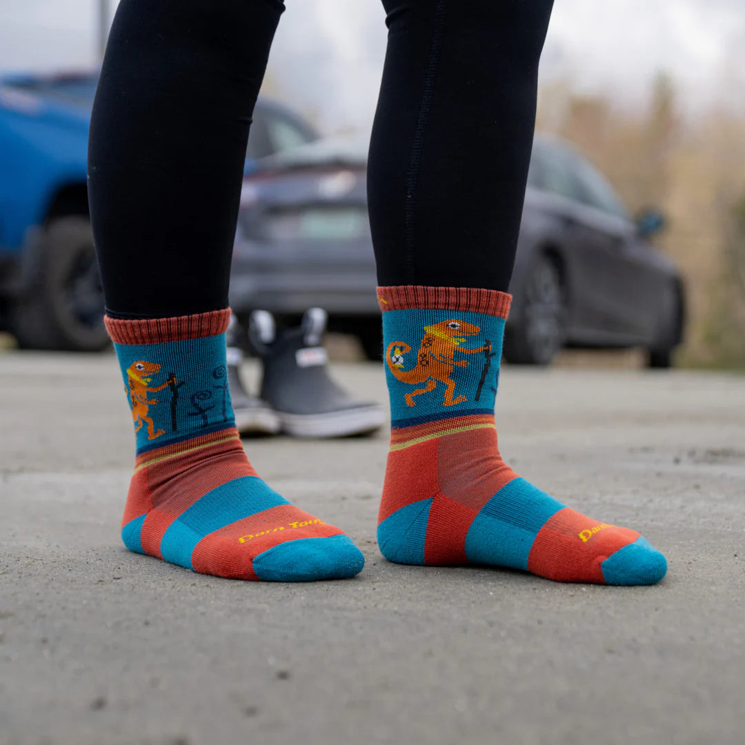 Kids Jr. Hike/Trek Sal Micro Crew Cushioned Lightweight Hiking Socks