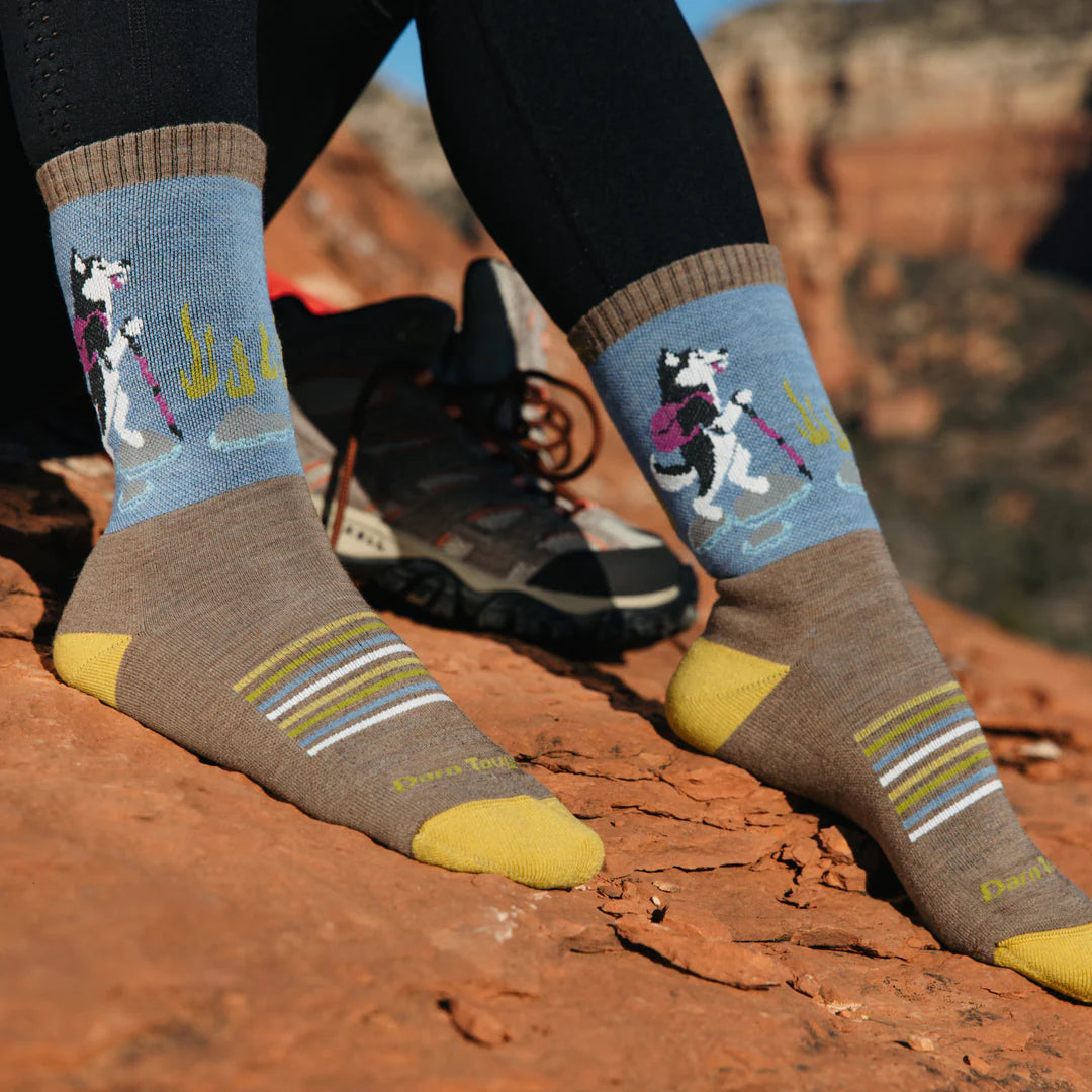 Women&#39;s Critter Club Micro Crew Cushion Lightweight Hiking Socks