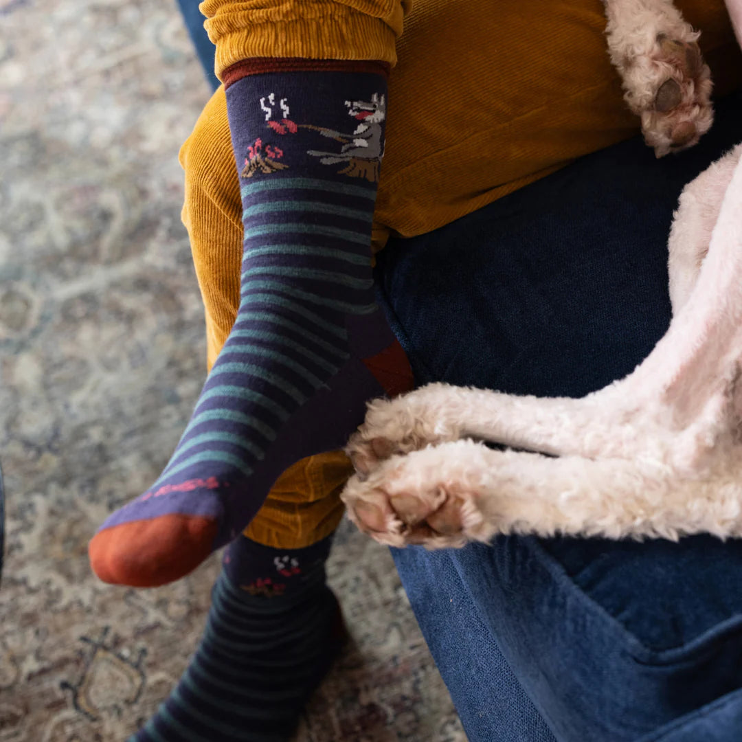 Men&#39;s Wild Life Crew Cushion Lightweight Lifestyle Socks