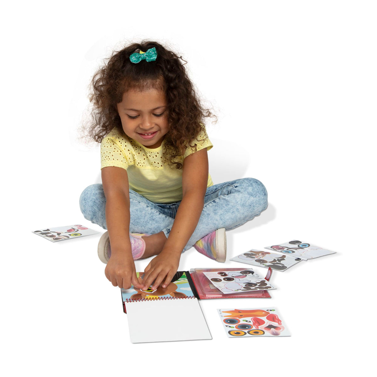 On The Go Make-a-Face Reusable Sticker Pad