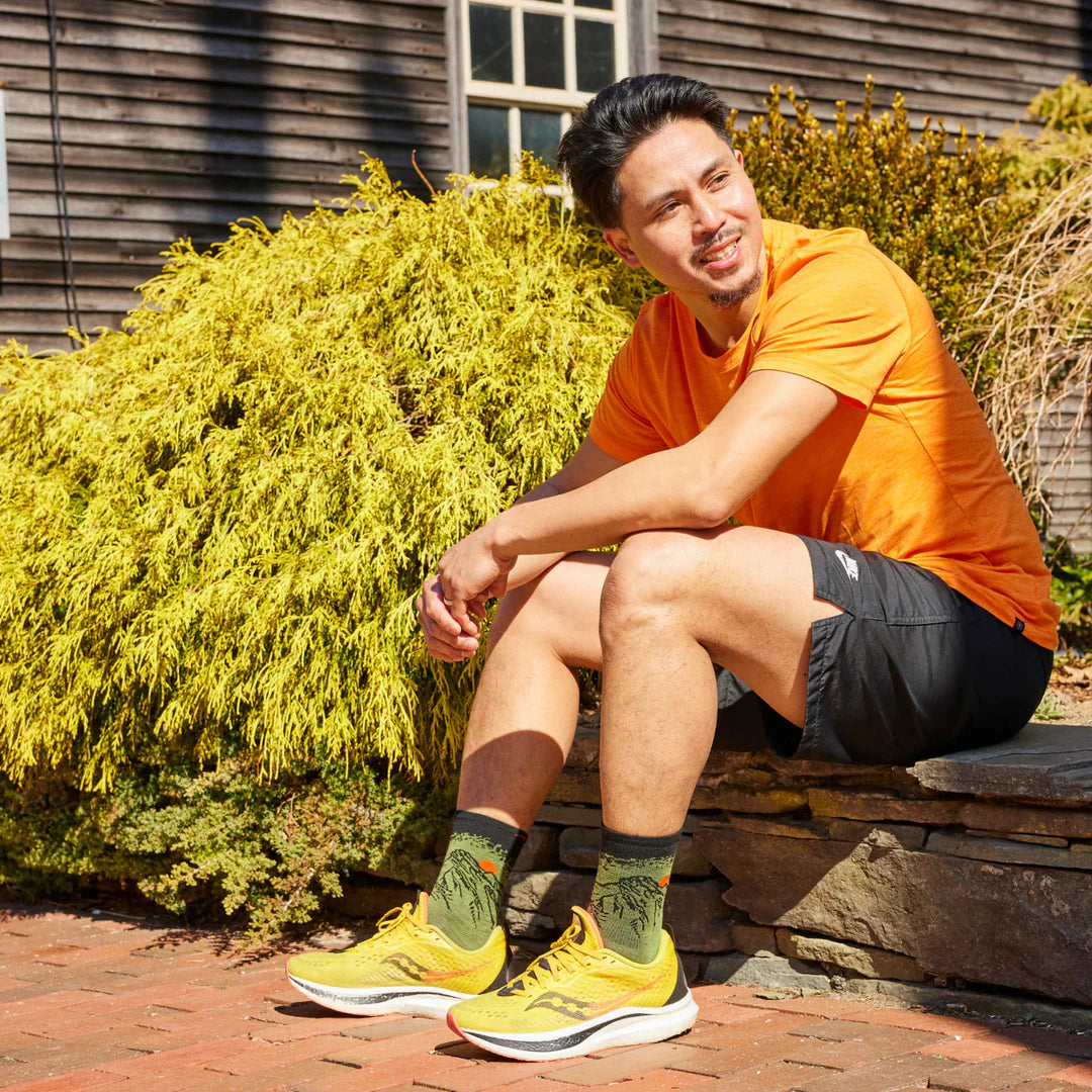 Men&#39;s Vert Micro Crew Cushion Ultra Lightweight Running Socks