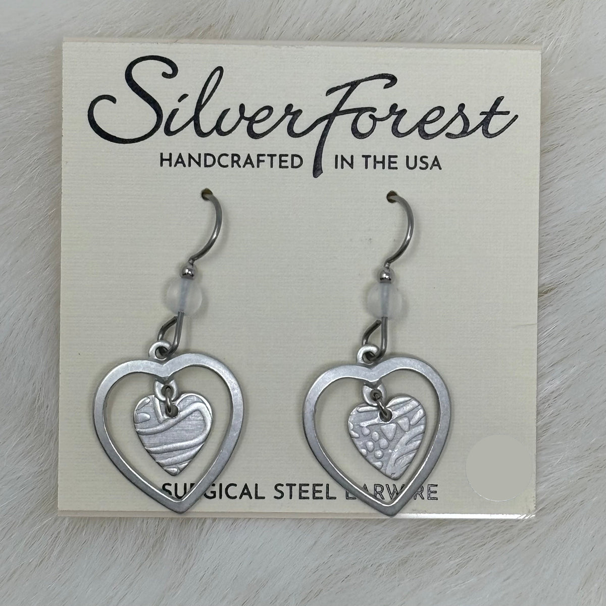 Heart in Open Heart Earrings