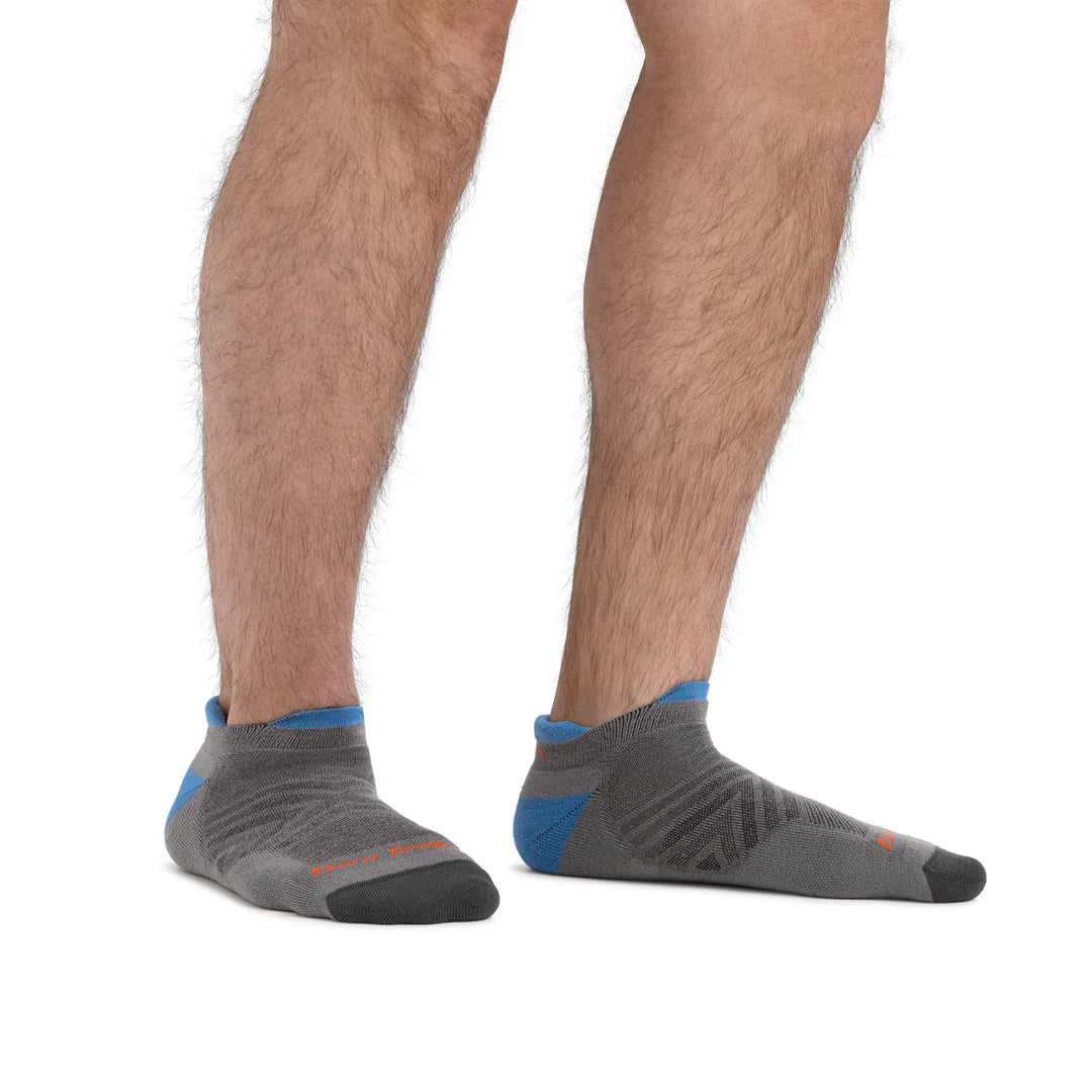 Men&#39;s Coolmax Run No Show Tab Cushioned Ultra Lightweight Running Socks