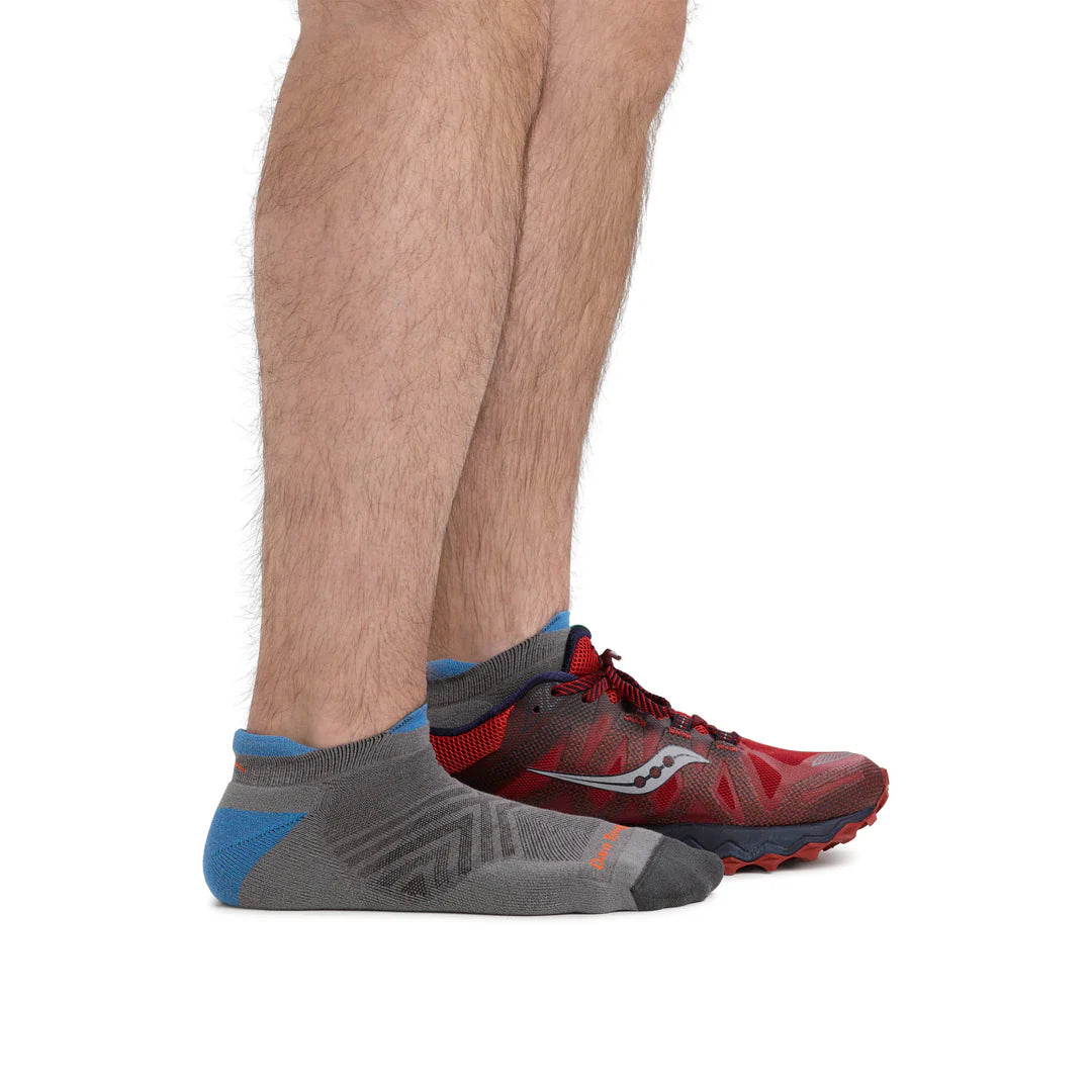 Men&#39;s Coolmax Run No Show Tab Cushioned Ultra Lightweight Running Socks