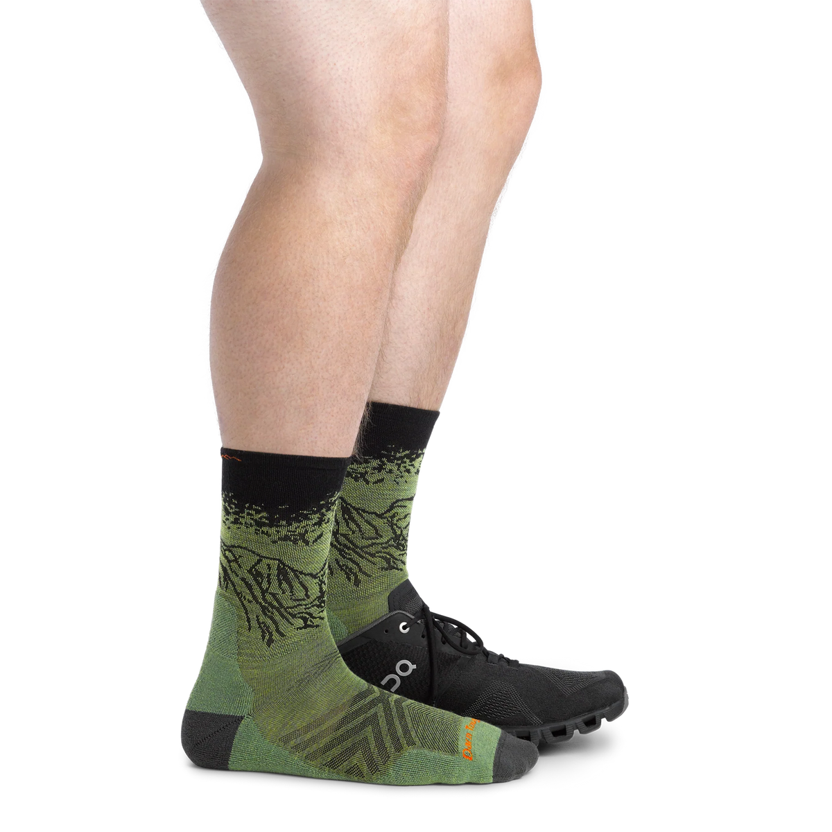 Men&#39;s Vert Micro Crew Cushion Ultra Lightweight Running Socks