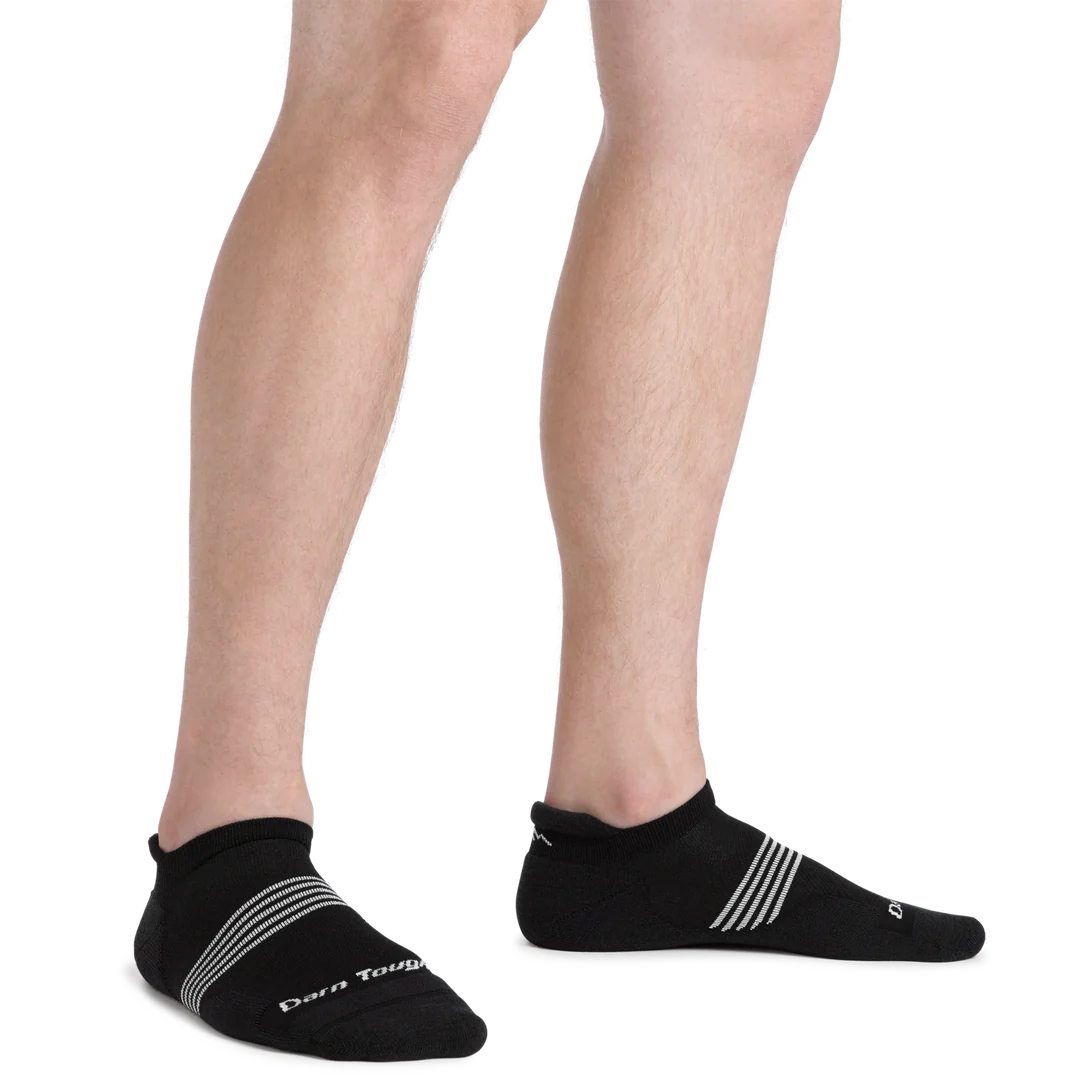 Men&#39;s Element Run No Show Tab Cushioned Lightweight Running Socks