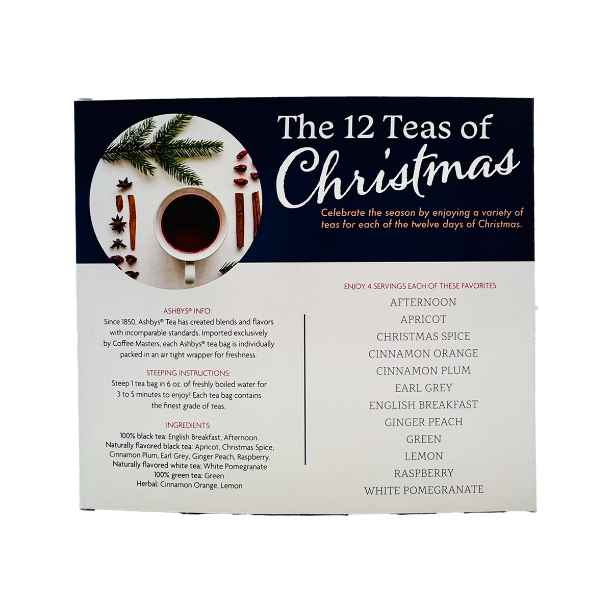 12 Teas of Christmas Gift Book