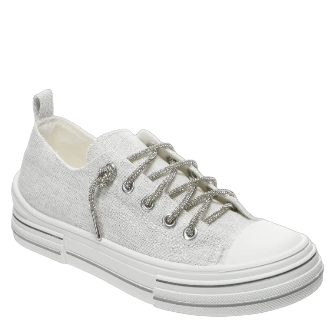 Aman Sparkle White Sneakers