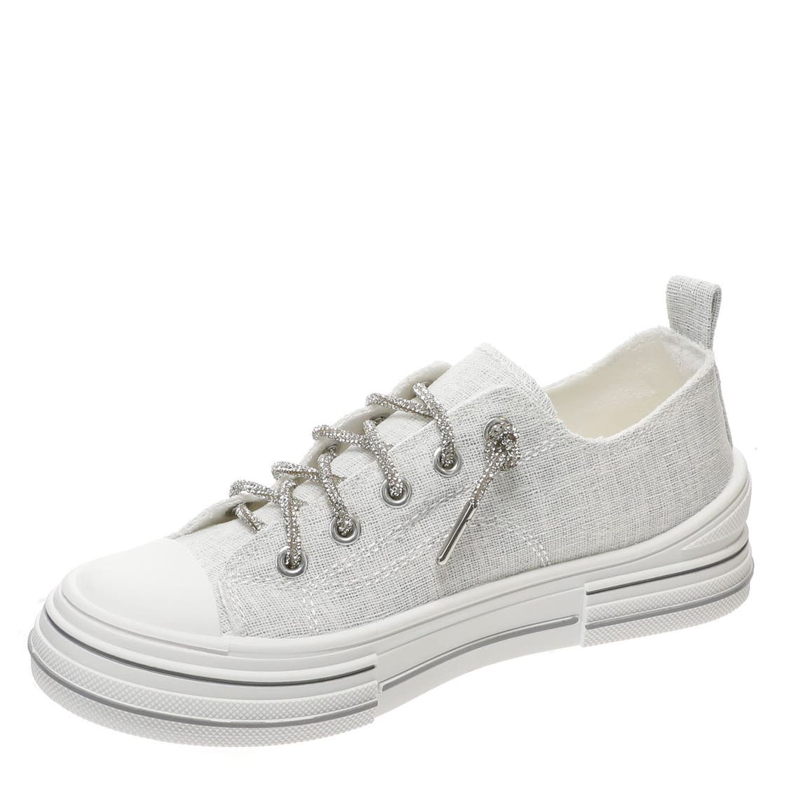 Aman Sparkle White Sneakers