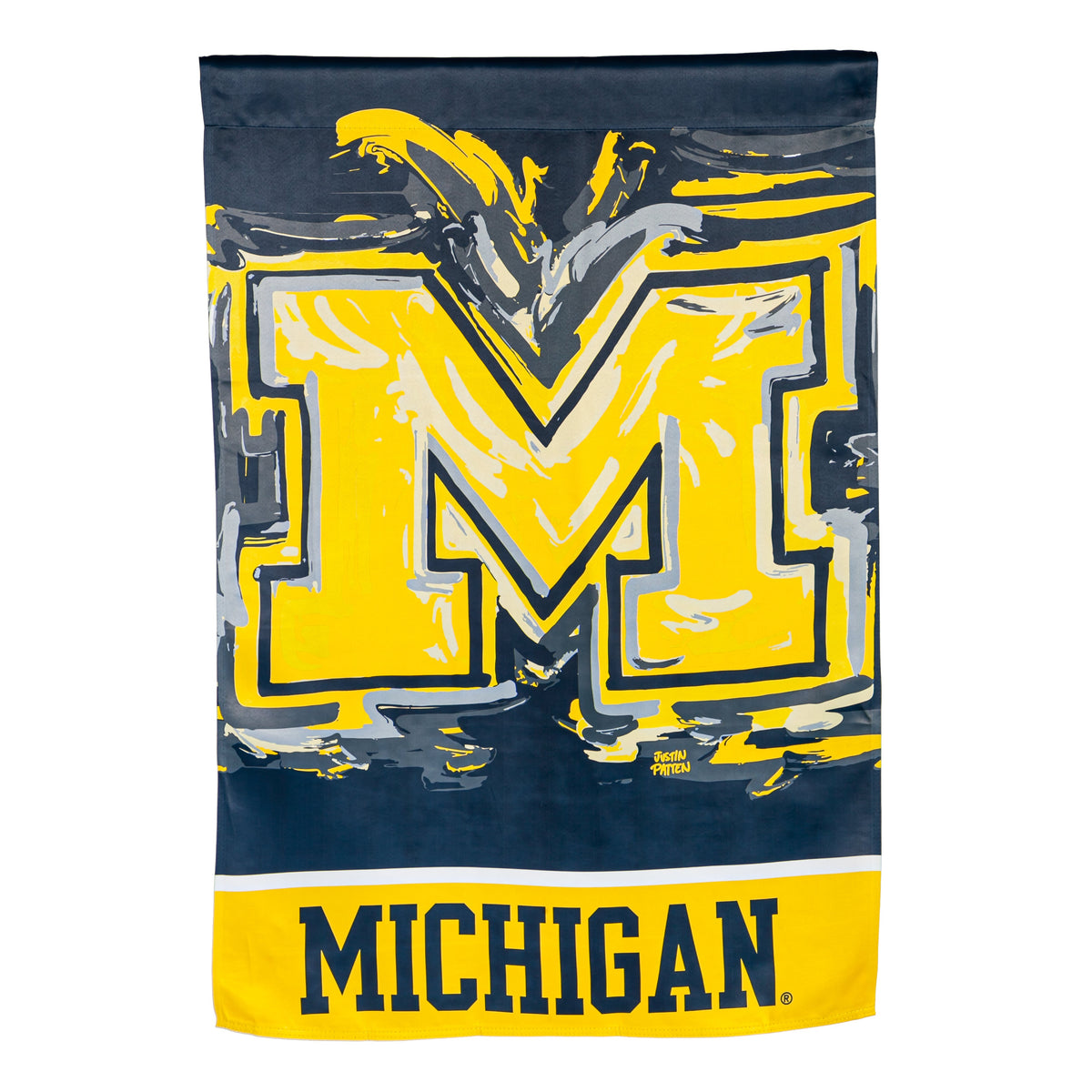 U of M Suede Flag