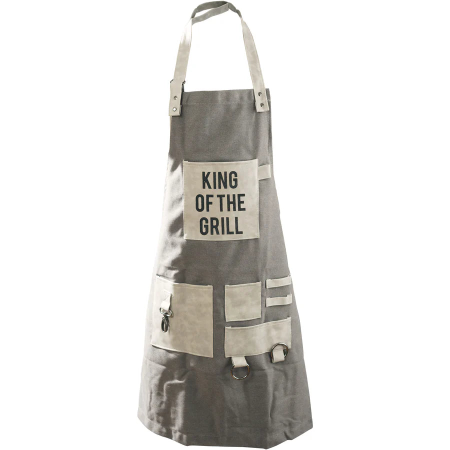 King of Grill Canvas Apron