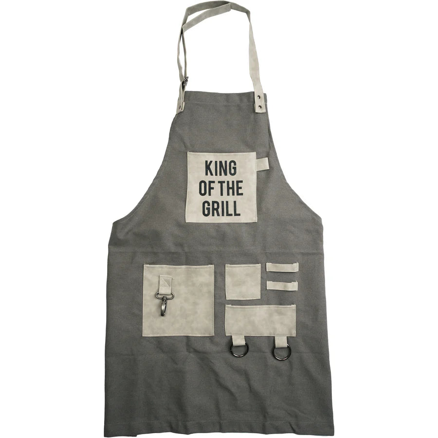 King of Grill Canvas Apron