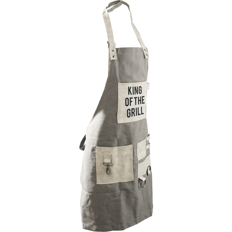 King of Grill Canvas Apron