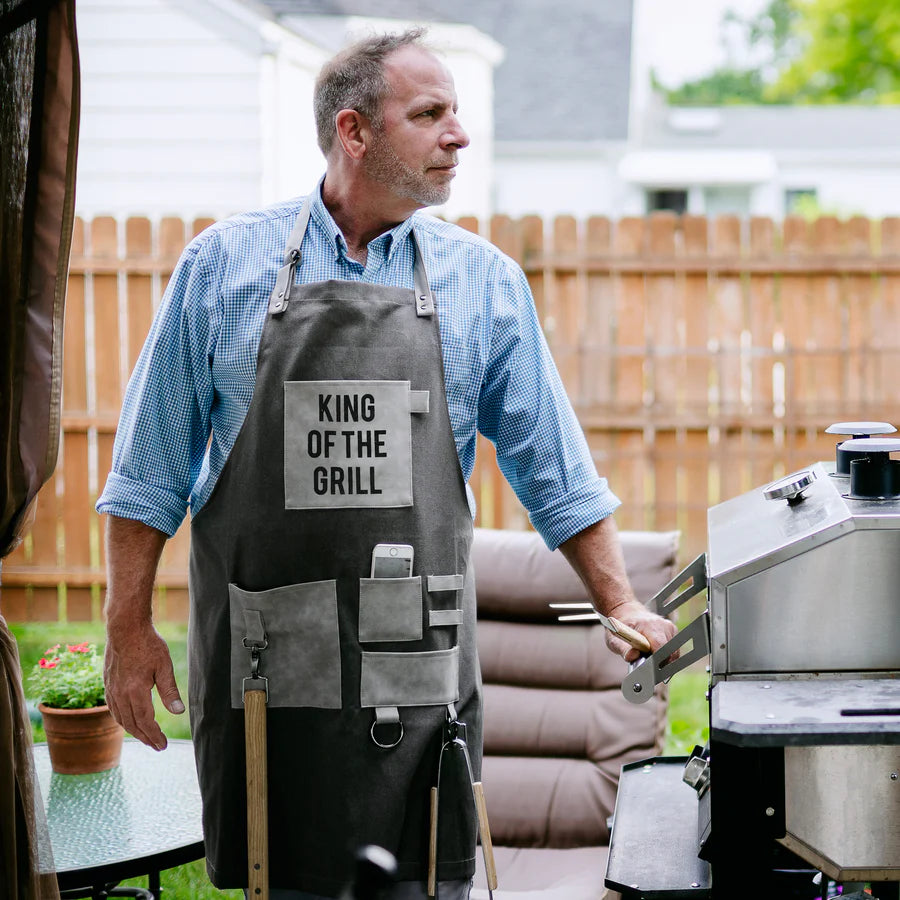 King of Grill Canvas Apron