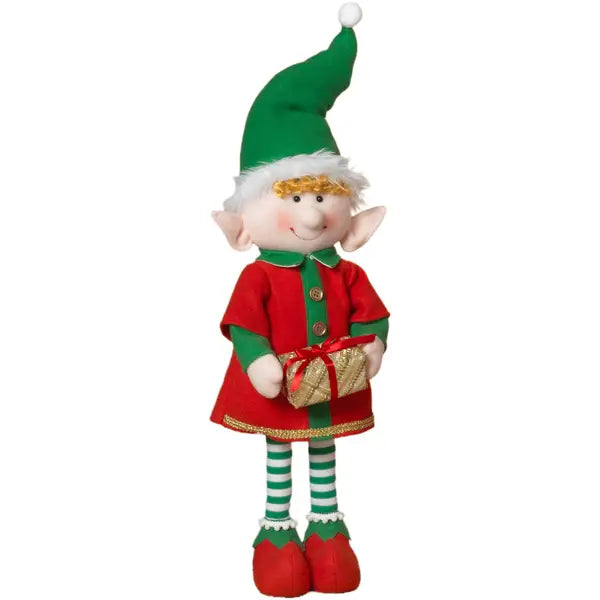 Electronic Animated Fabric Elf 21&quot;H