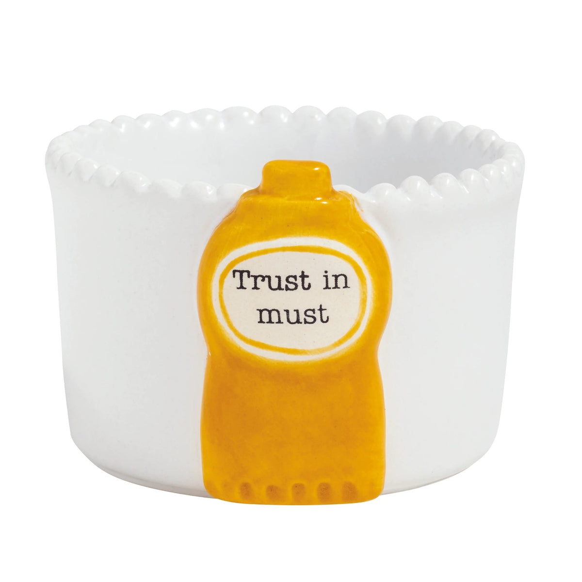 Mustard Condiment Tidbit Dish