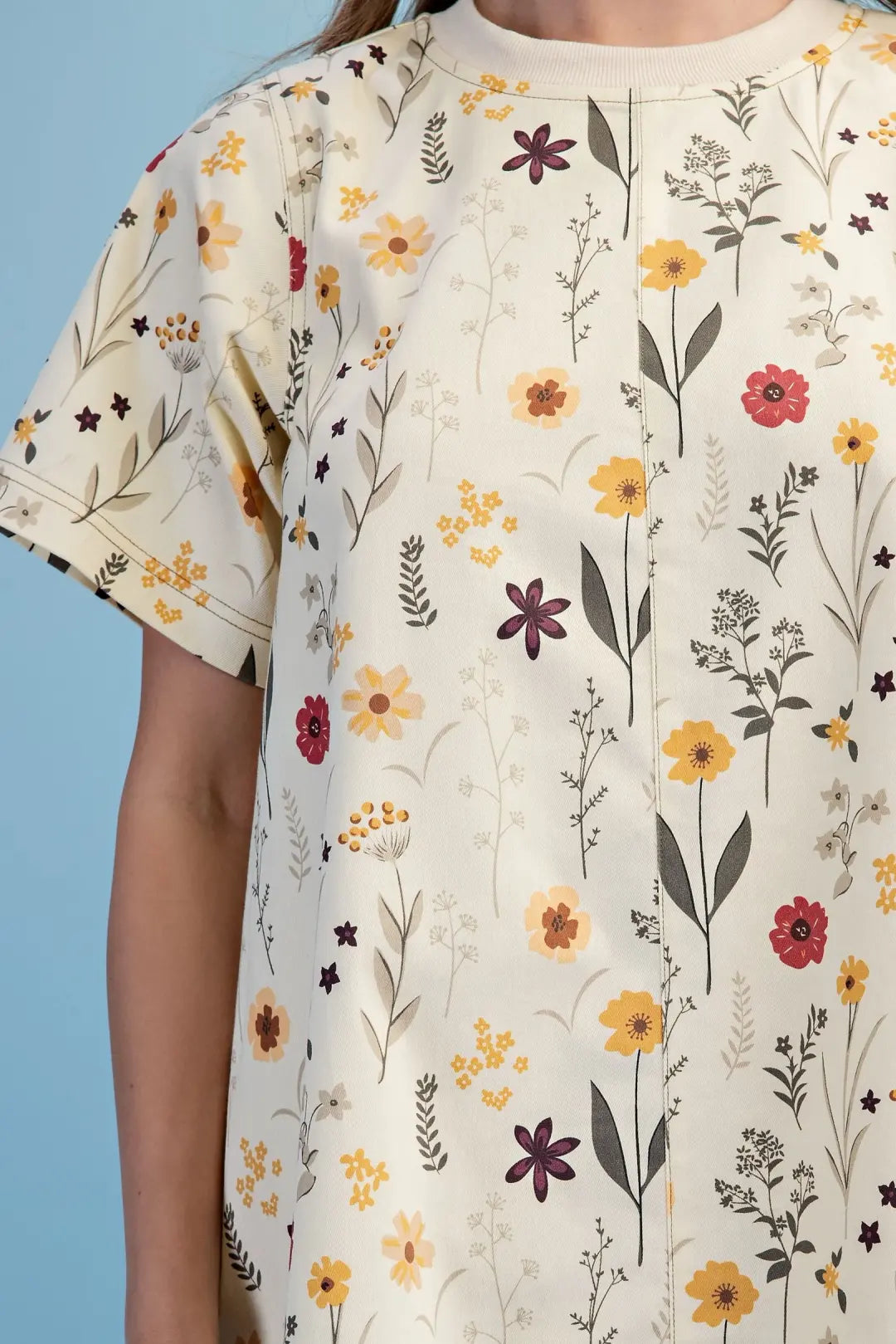 Vanilla Mix Floral Print A-Line Dress SS