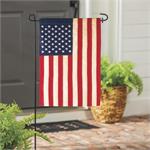 Tea Stained Patriotic American Garden Flag