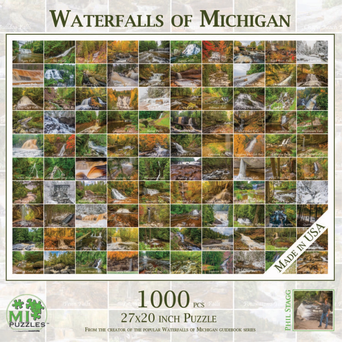Waterfalls of Michigan 1000 pc Puzzle