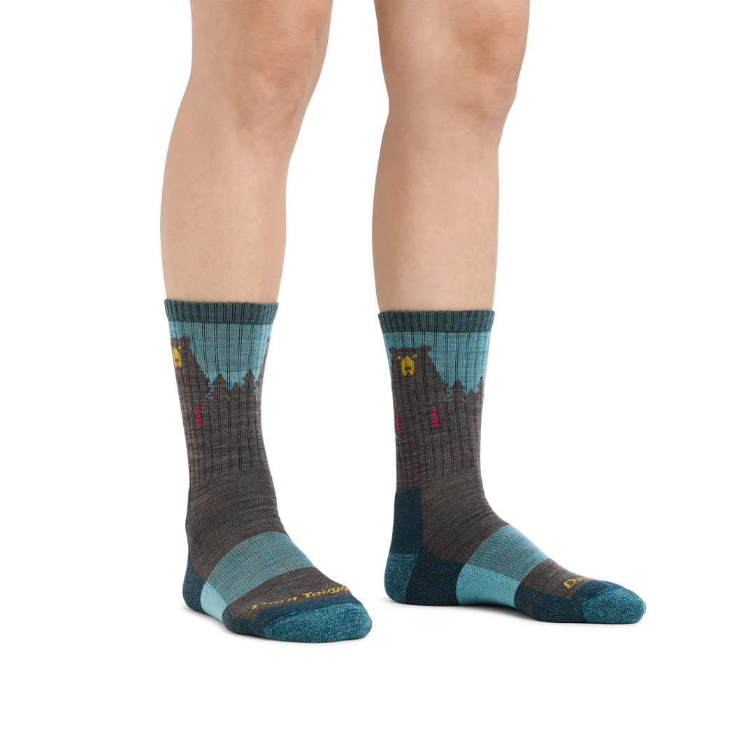 Women&#39;s Bear Town Micro Crew Cushion Lightweight Hiking Socks