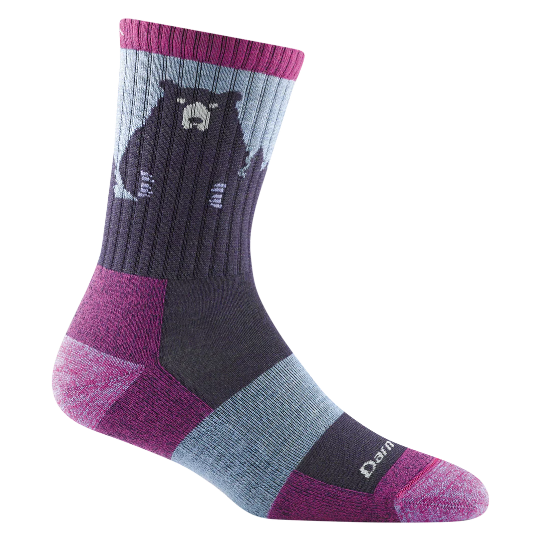 Women&#39;s Bear Town Micro Crew Cushion Lightweight Hiking Socks