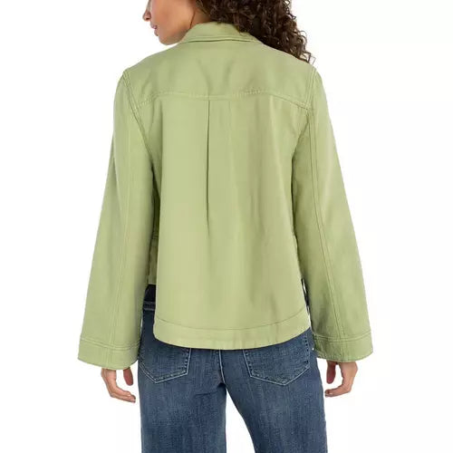 High Low Denim Shacket
