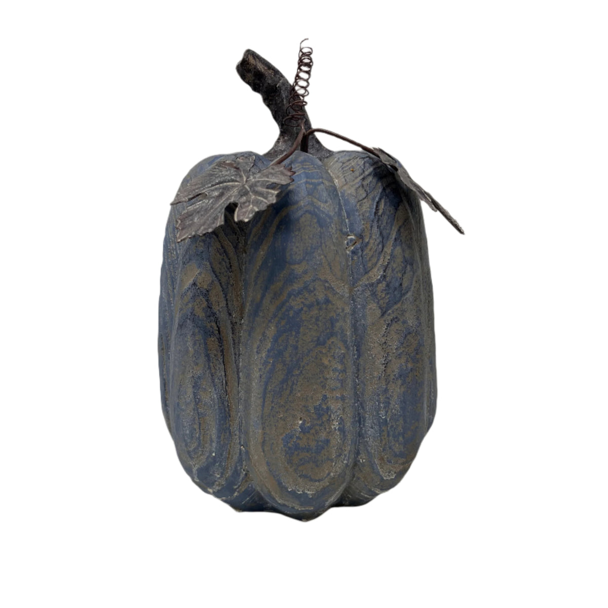 Resin &amp; Metal Harvest Pumpkin 8.4&quot;H