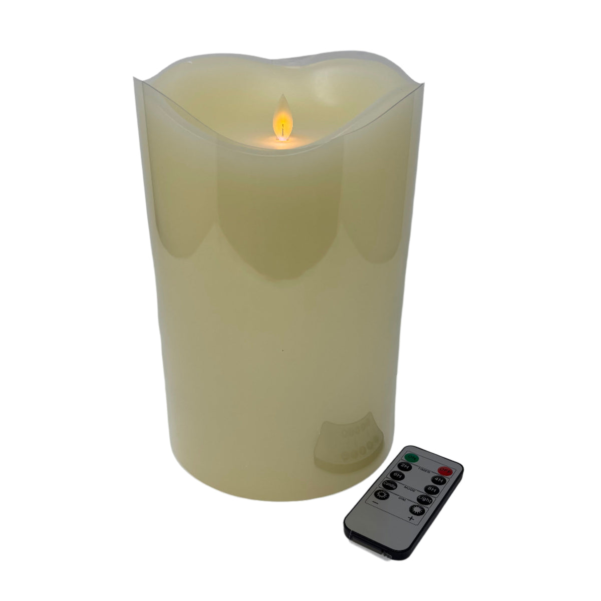 Big LED Wax Pillar Candle