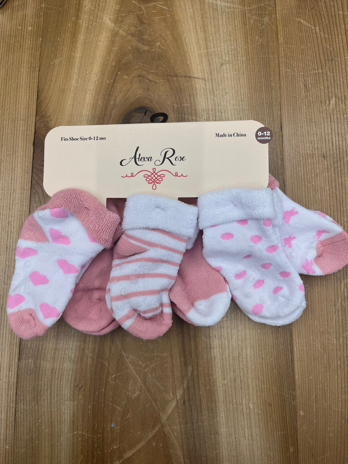 Alexa Rose 0-12 Month Baby Socks